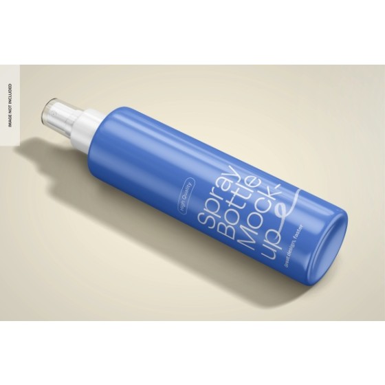 Skincare Spray Bottle Mockup PSD Layered Template for Cosmetic Packaging Design